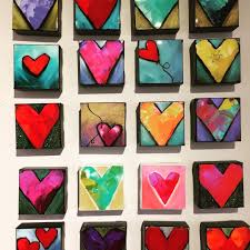 A Fresh New Batch Of H Arts Only 50 Each 4x4 Canvas Ottart Art Harts Ottawa Love Heartyourart Small Canvas Art Heart Art Projects Canvas Art Projects