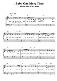 Baby One More Time Britney Spears Free Piano Sheet Music Pdf
