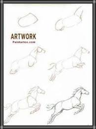 رسم حصان بالرصاص سهل بسيط بالخطوات والصور للأطفال والمبتدئين art print collection amazing art painting cute little drawings