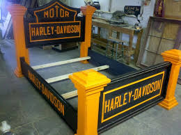 Bed Frame Harley Davidson Decor Harley Davidson Harley Davidson Crafts