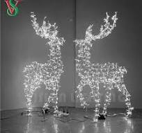 Waterproof LED Christmas Deer 3D Animal String Motif Lights