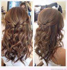 50 Gorgeous Half Up Half Down Hairstyles Perfect For Prom Or A Formal Event Hair Lengths Curled Prom Hair Medium Length Hair Styles