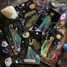 スターリットガーデン タロットカードデッキ、タロットデッキ 78 枚 ガイドブック付き、オラクルデッキ、占い未来占いタロットギフト  ゴールドエッジエディション - Etsy 日本