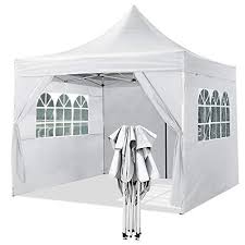 Pour en profiter pleinement, il faut privilégier un modèle pratiquef, comme une tonnelle avec rideaux coulissants. Yuebo Gazebo 3x3m Tonnelle Pliante Impermeable Barnum Pliant Pavillon Tente Pliante Avec 4 Co Tente Pliante Gazebo Barnum Pliant