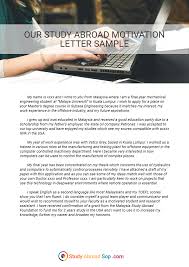 Motivation Letter For Study Abroad Sample By Documentstudyabroad On Deviantart