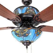 Dragonfly tiffany style stained glass ceiling fan shade. Stained Glass Ceiling Fan Light Shades Ideas On Foter