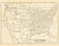 Download this premium vector about vintage usa map with flag, and discover more than 14 million professional graphic resources on freepik. United States Railroad Routes Antique Vintage Country Map Photograph By Elite Image Photography By Chad Mcdermott