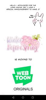 Webtoon users, Winter Before Spring is going to Originals | Yuri Manga &  Anime Amino