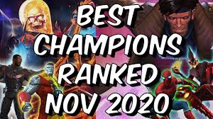 Let's discuss the most powerful and most useful champion all together in defence and offence in mcoc one who is extremely useful in aw,aq map 6,story and m… Best Champions Ranked November 2020 Seatin S Tier List Marvel Contest Of Champions Youtube