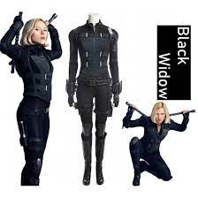 Infinity war and her upcoming solo film, black widow. A001 Marvel Comics The Avengers Infinity War Black Widow Natasha Romanoff Scarlett Johansson Cosplay Costumes