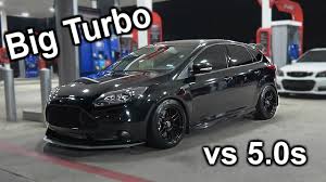 big turbo focus st surprises 5 0s on the street youtube big turbo focus st surprises 5 0s on the street