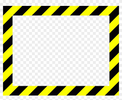 Sign Frame Danger Caution Men Working High Voltage Black And Yellow Stripes Border Hd Png Download 640x494 395443 Pngfind