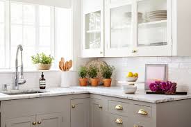 Benjamin Moore Coventry Gray Lower White Dove Upper Rejuvenation Hardware Or Bm Stone H Kitchen Design Small Kitchen Remodel Small Kitchen Cabinet Design
