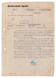 Letter From The Apolda City Council Revoking The Eisenschmidts Residence Permit 1933