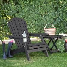Coral Coast Big Daddy Adirondack Chair With Pull Out Ottoman And Cup Holder Charcoal Stained Adirondack Chairs At Ha Adirondack Chair Poolside Lounge Chair