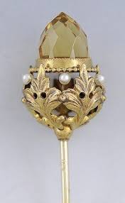 14k Gold Citrine And Pearl Hatpin C Early 1900 S Hat Pins Antique Hats Hats Vintage