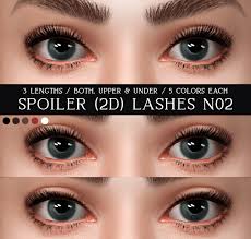 Removing ea eyelashes from the eyes. Sims 4 2d Eyelashes Spoiler Skindetail Eyelashes N02 Micat Game