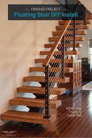 Floating Stair Diy Install Stairs Design Diy Stairs Floating Stairs
