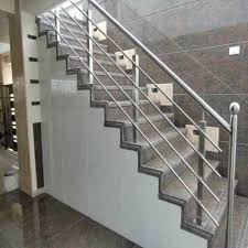 The most comprehensive selection of steel post railings, glass clamp, standoff, modular crossbar, welded, and component stainless steel glass railing systems for interior or exterior hand rail, balustrade, and guard rail applications. Grills Stainless Steel Staircase Railings At Price 650 Inr Foot In Ahmedabad Id 6159291