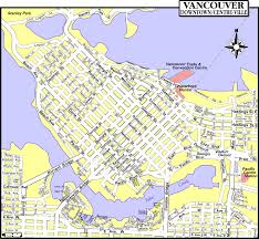 Cool Map Of Vancouver Vancouver Map Vancouver City Stanley Park Vancouver