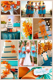 Turquoise And Orange Themed Wedding Collage Orange Wedding Themes Wedding Collage Wedding Theme Colors