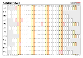Free 2021 monthly calendar template service. Kalender 2021 Zum Ausdrucken In Excel 19 Vorlagen Kostenlos