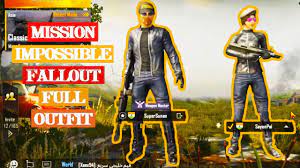 Pubg Mobile Mission Impossible Fallout Outfit Quick Look Youtube