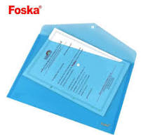 OEM Foska Snap Button Closure Transparent Color Plastic A4 ...