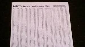 This video shows you dmc embroidery floss and threads vs. Buy Dmc To Anchor Floss Conversion Chart In Laminated Sleeve Free Uk Post Packing Online In Bahrain 231006060032