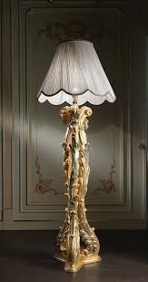 Luxury Floor Lamp In Baroque Style The Three Arms That Make Up The Stem Of This Vimercati Classic Classic Floor Lamps Baroque Floor Lamp Classic Furniture