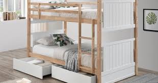 Myer King Single Bunk Bed With Storage Hardwood Frame King Single Bunk Beds Single Bunk Bed Bunk Beds With Storage