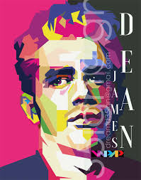 James Dean Pop Art WPAP by Fariza Abdurrazaq