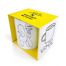 Tasse Pudel David Shrigley Fur Brain Box Candy David Shrigley Ein Bekannter Kunstler Aus Grossbritannien Hat Sich Quirky Gifts Cheap Presents Pencil Gift
