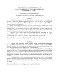 Pada bangunan sekolah dan infrastruktur sekolah, termasuk siswa dan guru serta komponen. Https Media Neliti Com Media Publications 228658 Penentuan Lokasi Sekolah Alam Menggunaka 5c7835a5 Pdf