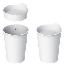 White dome lids for coffee revolution and swirl designs, as well as detpak ripple wrap & planet 10/1 size: This Take Out Cup Lid By Fumie Shibata Replaces The Plastic One With Paper