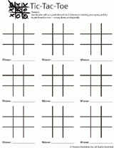 Grade 1, 1st grade, year 1 (printable worksheets). Tic Tac Toe Printable Travel Game Printable Familyeducation