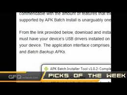 You can also batch install and uninstall multiple apps simultaneously and even apks from . Pick Of The Week Apk Batch Installer Sinroid Com