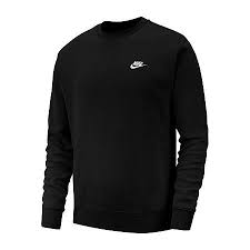 Nike Mens Crew Neck Long Sleeve Sweatshirt Small Black In 2020 Long Sleeve Sweatshirts Mens Crew Neck Sweatshirts