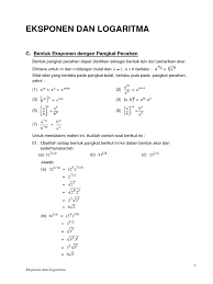 Contoh soal bilangan berpangkat bulat positif negatif dan nol buat. 03 Bentuk Eksponen Dengan Pangkat Pecahan Pdf