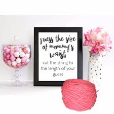 Printable Guess The Size Of Mommy S Waist Baby Shower Games Unique Baby Shower Baby Shower Favors Girl
