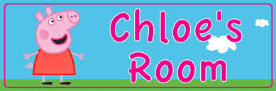 Perfect for fans of the adorable peppa pig, this light set is for both indoor and outdoor use. Peppa Pig Bedroom Door Sign