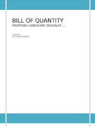 Basic excel invoice template for businesses in retail or wholesale buying and selling of goods. Bill Of Quantities Landscape Architecture Gardening