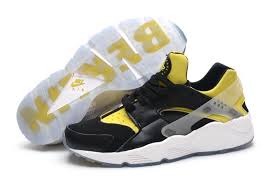 Black And Yellow Nike Huaraches Nike Air Huarache Mens Shoe Black Yellow Nike Air Huarache Air Huarache Mesh Shoes