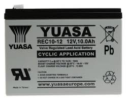 Yuasa Rec10 12 Lead Acid Battery 12v 10ah