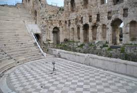 Odeon Of Herodes Atticus Left And The Theatre Of Argos