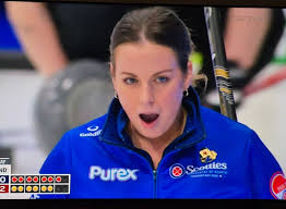 Danielle Inglis' earrings are spectacular tonight