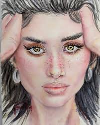 Love painting watercolor portraits. I do paid commissions too!