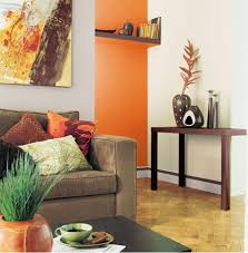 Associer La Peinture Orange Dans Salon Cuisine Et Chambre Decoration Salon Peinture Decoration Salon Decoration Salon Design
