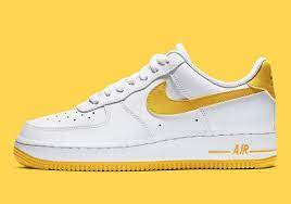 Nike air force 1 low shoes are perfect for casual style on the go. This Air Force 1 Paints Its Swooshes In A Bright Yellow Bright Shoes Yellow Nikes Air Force
