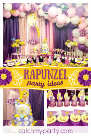 Rapunzel Tangled Birthday Best Day Ever Catch My Party Rapunzel Birthday Party Tangled Birthday Girls Birthday Party Themes